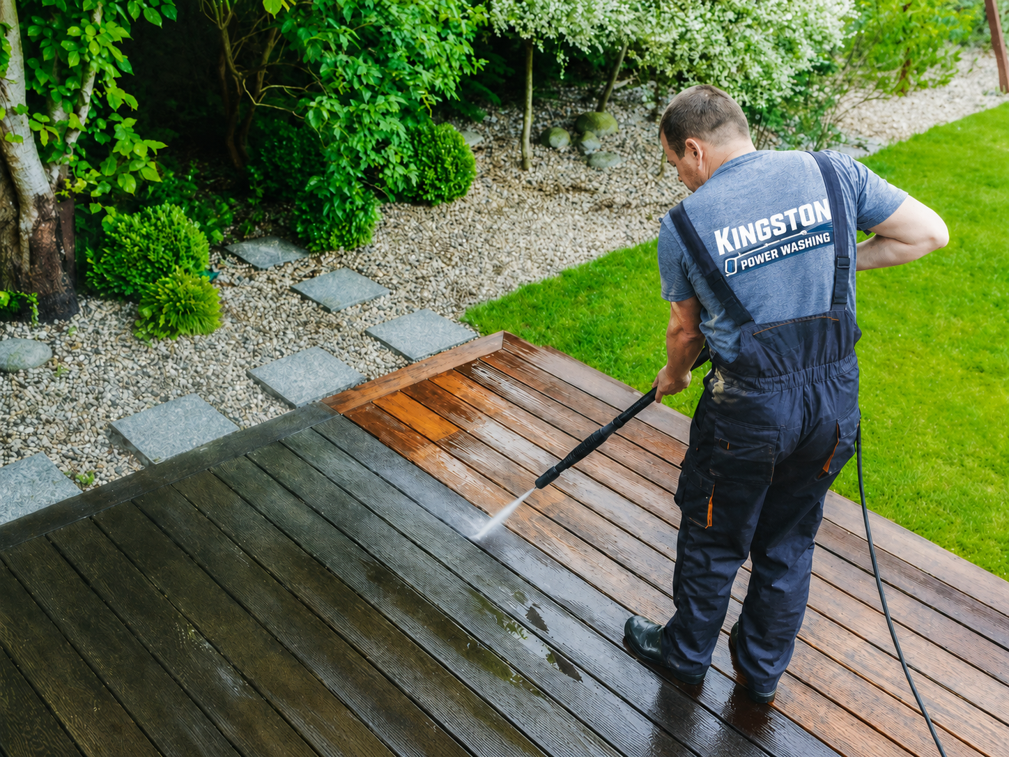 Kingston Power Washing deck cleaning and exterior surface washing